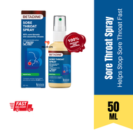 BETADINE Sore Throat Spray 0.45% (50ml) | Throat Spray Mouth Spray Mint Sore Throat Relief