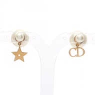 【二手】迪奧部落風CD標誌耳環，鍍金，女士部落風耳環，二手