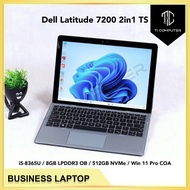 Dell Latitude 7200 2in1 Touchscreen Intel i5-8365U 8GB DDR3 OB RAM 512GB NVMe SSD Win 11 Pro Refurbi