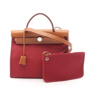 【二手】愛馬仕 HERMES 手提包 Herbag Zip PM Ruby NATURAL 2WAY Ruby/ NATURAL其他 Herbag Zip PM Ruby/ NATURAL女士