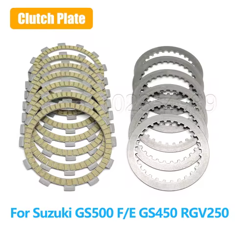 Motorcycle Clutch Plates Friction Kits For Suzuki GS500 F E K1-K9 GS500F GS500E GS450 GS450T RGV250 
