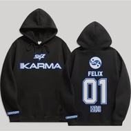 Hoodie Stray Kids SKZ KARMA Unisex Premium Oversize Korean Style Sweater SKZ Karma Bangchan Lee Know
