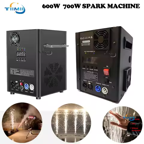 600W 700W Cold Spark Machine DMX Remote Cold Fireworks Fountain Ti Powder Sparkular Machine For Wedd