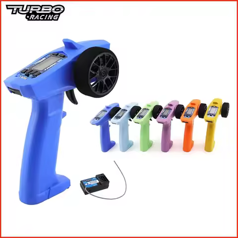 Turbo Racing P32 91803G-C 2.4G 4CH VT System LCD Display Radio Transmitter With RX41 Receiver For RC