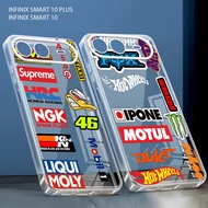 Softcase hp for Infinix Smart 10 plus Latest 2025 Clear Glossy Racing Phone Case - YM08