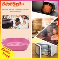 Silicone Grill Pan Mat BPA Free 19cm Square Shaped Air Fryers Oven Baking Tray