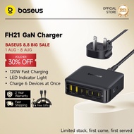 Baseus EnerFill FH21 120W 4C+2U Desktop Charging Station Fast Charger GaN Charger for 6 Device at On