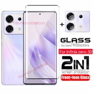 2 in 1 Screen Protector Tempered Glass Film For Infinix Zero 30 Zero30 Zero Ultra 4G 5G X6731 2023 C