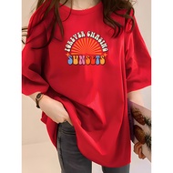 T-Shirt Plus Size Women Polyester Leisure Wear