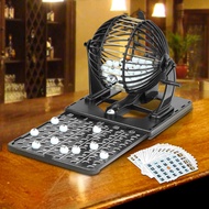 Bingo Bingo Machine 75 Size Ball with Roller Cage 20 Pieces Card Game Lottery Machine Toy