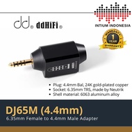 DdHiFi DJ65M (4.4mm) 6.35mm Neutrik Female Socket to 4.4mm Balanced Male Adapter
