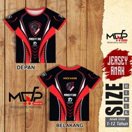 KIDS GAMING JERSEY ESPORT JERSEY FREE FIRE B FULL PRINT FREE CUSTOM NAME MDPRINTSTORE