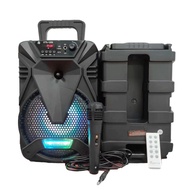 ลำโพงเครื่องเสียง ลำโพงบลูทูธ ลำโพงดอก 8 นิ้ว สุดฮิต เสียบ USB ฟังเพลง/วิทยุ/เสียบเมม แบบพกพา ใช้กลา