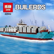 Lepin 22002 1518Pcs Technic Series The  ing 10241 Cargo Container Ship Set Building Blocks Bricks Mo
