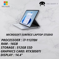 Microsoft 14.4" Multi-Touch Surface Laptop Studio (Platinum) i7-11350H 16GD4 512GSSD RTX3050TI WIN11