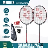 【Lee Chong Wei's Choice】YONEX ARCSABER 11 Badminton Racket 2PCS Full Carbon with String & Free Bag
