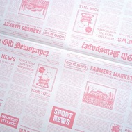 pink newspaper A4 100sheets Double Sided design paper (honne market)