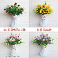 Artificial Flower Wall Hanging Living Room Artificial Flower Plant Home Furnishing Decoration Window