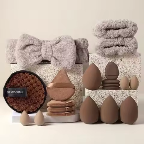 20Pcs Makeup Sponge Kit Beauty Sponges Blender Triangel Powder Puff Mini Make up Sponges For Liquid 