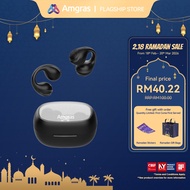 Amgras Spacebuds Ⅱ Pro Bone Conduction Earbuds Earphone Bluetooth Gaming Mode LED Display Sport Pano