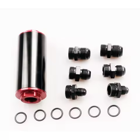 AN6,AN8 AN10 50MM Fuel filter fittings with micron steel element