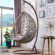 HY-# Bird's Nest Lazy Cradle Chair Simulation Rattan Chair Hanging Basket Indoor Outdoor Double Glider Swing Rattan Chai