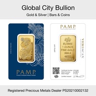 PAMP Gold Bar - 1 oz - Fortuna