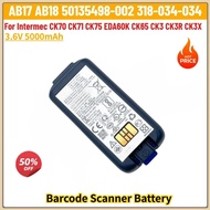 Brand New AB17 AB18 High Quality Battery 3.6V 5000mAh for Intermec CK70 CK71 CK75 EDA60K CK65 CK3 CK