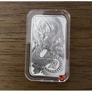 2021 2022 2023 SILVER AUSTRALIA 1 OZ DRAGON RECTANGULAR .9999 BAR COIN