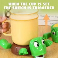 1 Pc 17.5cm PVC Turtle Coaster, Funny And Creative, Placed On A Cup, The Turtle Coaster Will Stare A