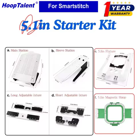HoopTalent Hoop Master Hooping station kit Mighty Hoop Fit for Smartstitch S1001 S1201 S1501 S1202 S