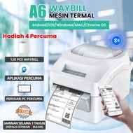 Thermal Printer Bluetooth Waybill Barcode Shipping Bluetooth A6 Printer AWB Air Waybill Sticker