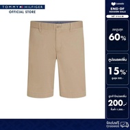 Tommy Hilfiger กางเกงขาสั้น ผู้ชาย รุ่น MW0MW37652 RBT - สีน้ำตาล ทรง Regular Fit