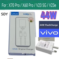 Vivo Charger 44W Adapter UK Plug Fast Charger power 3-Pin USB to Type C Micro Cable For Vivo S12 V21