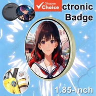 New Smart Dynamic E-Badge 1.85-inch HD Screen Electronic Badge, Capable of Transferring Photos, GIF 