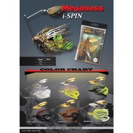 MEGABASS fishing lure I-SPIN 1/4 oz & 3/8 oz SPINNER BAITS