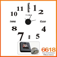 DIY Jam Dinding 3D Stiker Hiasan Rumah Diy Wall Clock 3D Decoration Sticker Home Office Decor