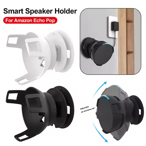 For Amazon Echo POP Smart Speaker Holder Wall-mounted Stand Adjustable Prevent Falling Speaker Brack