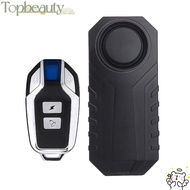 TOPBEAUTY Bike Alarm Bell, with Remote 113dB Vehicle Security Alarm System, Super Loud Waterproof An