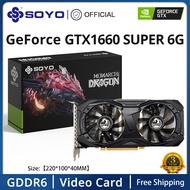 SOYO New NVIDIA Geforce GTX 1660 Super 6G Graphics Card GDDR6 Memory 192Bit Pciex16 3.0 Gaming Video