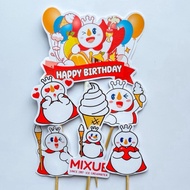 Mixue TOPPER/(LA-001) CAKE TOPPER MIXUE/MIXUE CAKE TOPPER/MIXUE CUPCAKE TOPPER/MIXUE CAKE Decoration