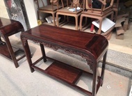 Bàn cong 1m17x40 cao 80 gỗ lim