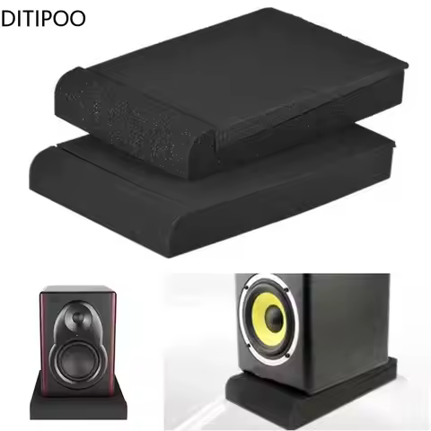 1 Set Studio Monitor Speaker Acoustic Foam Isolator Pads Anti-shock Anti-skid Sponge Desktop Speaker