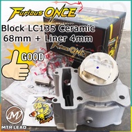 Block LC135 Block Ceramic LC135 Motorcycle Racing Ceramic Block LC135 𝟔𝟖𝐦𝐦 𝐋𝐢𝐧𝐞𝐫 + 𝟒𝐦𝐦 Block LC135 68mm 4mm Blok LC135