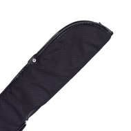 GR8 Billiards Case 2-Piece Pool Cue 1/2 Divider Soft Black With Handle 3-1x1 (With Handle)