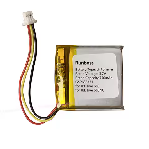3.7V New 750mAh Wireless Headset Battery GSP683331 for JBL Live 660, Live 660NC
