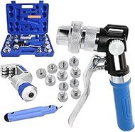 Hydraulic Tube Expander Kit HVAC Swaging Tool Kit 3/8 to 1-1/8 Inches Air Conditioning Copper Tubing