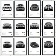 Famous Cars M5 CS G80 M3 Canvas Wall Art Print Poster M3 CSL E36 E39 Decorative Mural Modern Home De