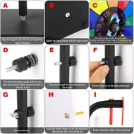 12 Inch Spin Wheel Prize Wheel with 12 Slots,Heavy Duty Base and Stand,Ideal for Carnival Events Hom