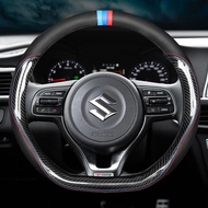 ปลอกหนังหุ้มพวงมาลัยรถยนต์สําหรับ Suzuki Swift Vitara Jimny Ertiga Sx4 Alto Ciaz Dzire Apv S - Cross